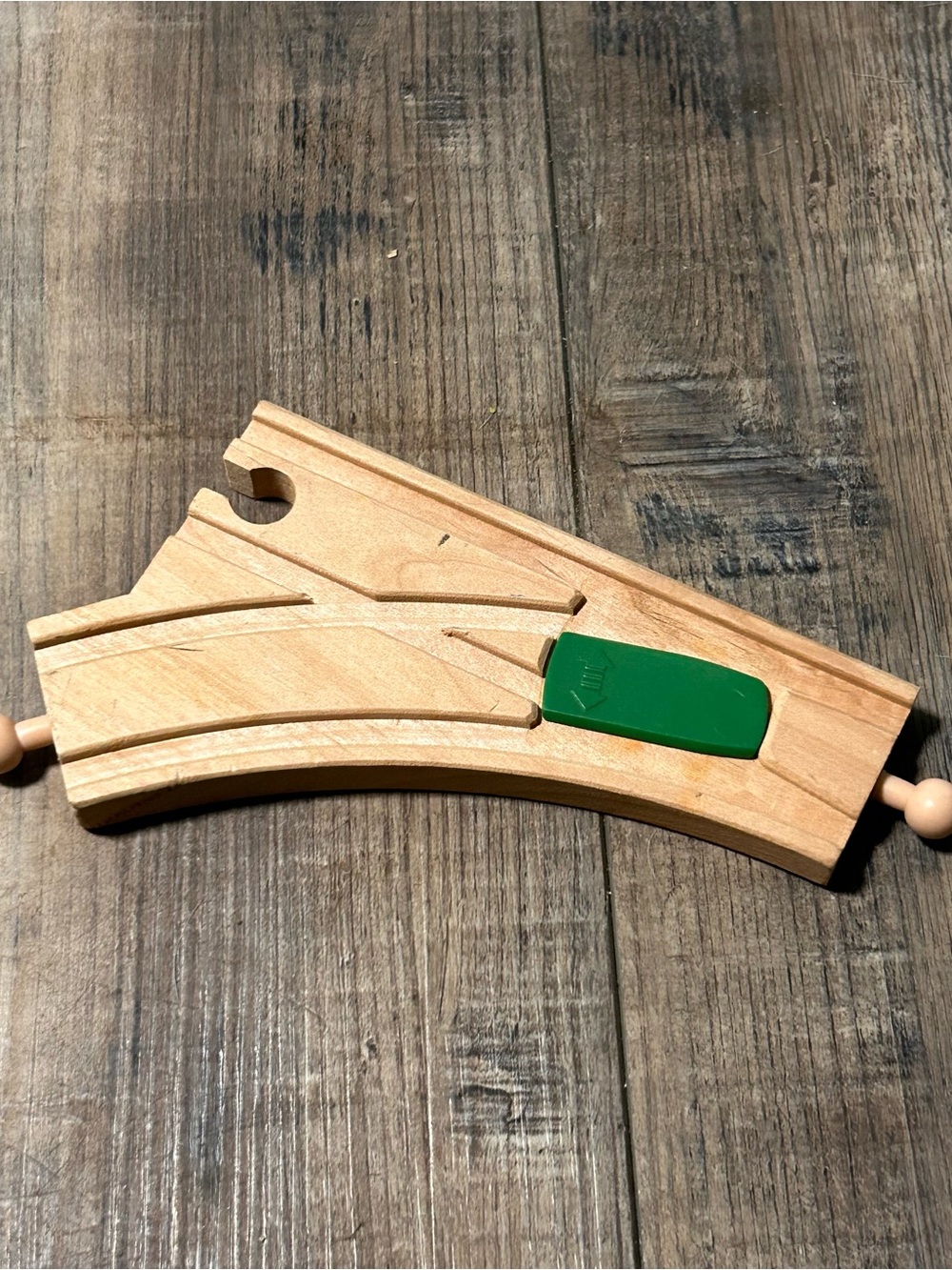 Brio or Thomas V Shape Switch Track (1pc) For Wooden Train Tracks